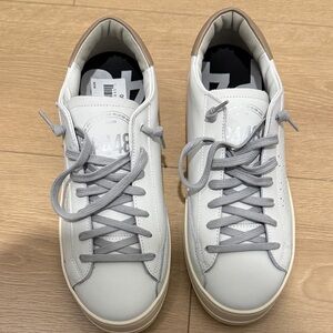 P448 White and Gray Men's Sneakers